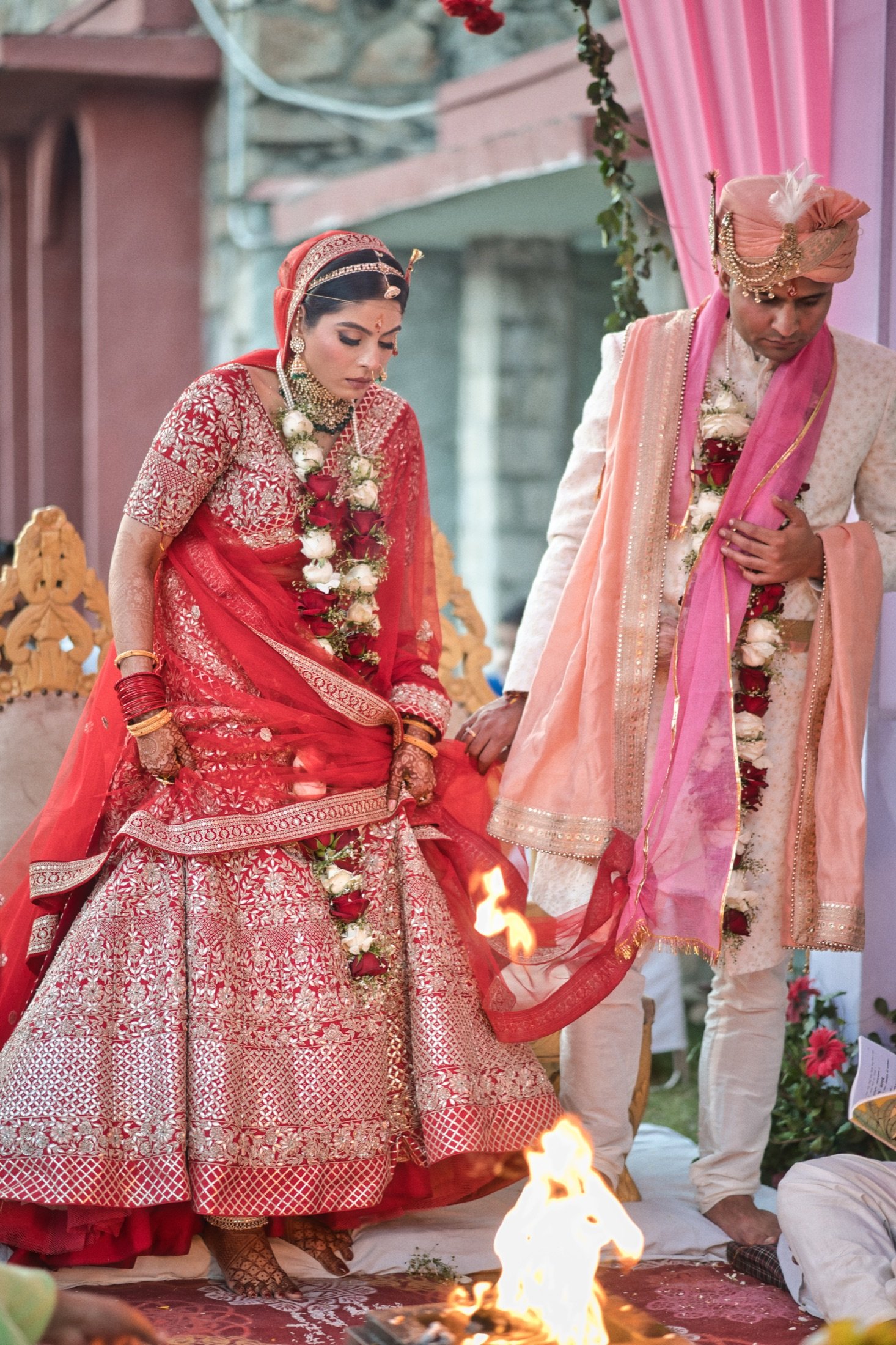 Phere: Mehendi-stained feet, the flames, and the first steps of forever.
