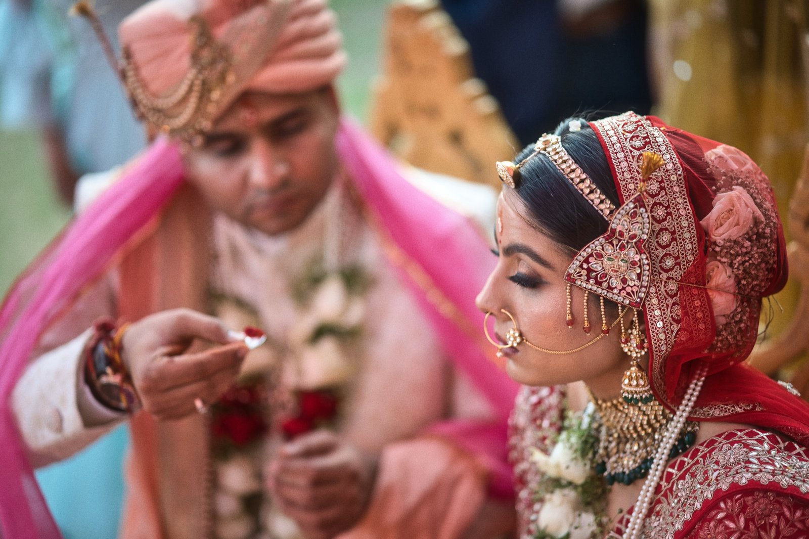 Sindoor: A careful, tender line, drawn with love.