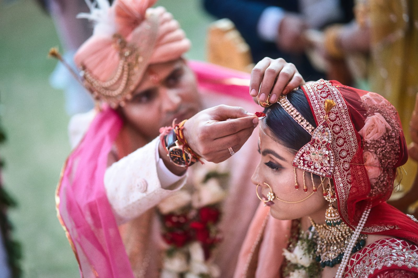 Sindoor: A careful, tender line, drawn with love.