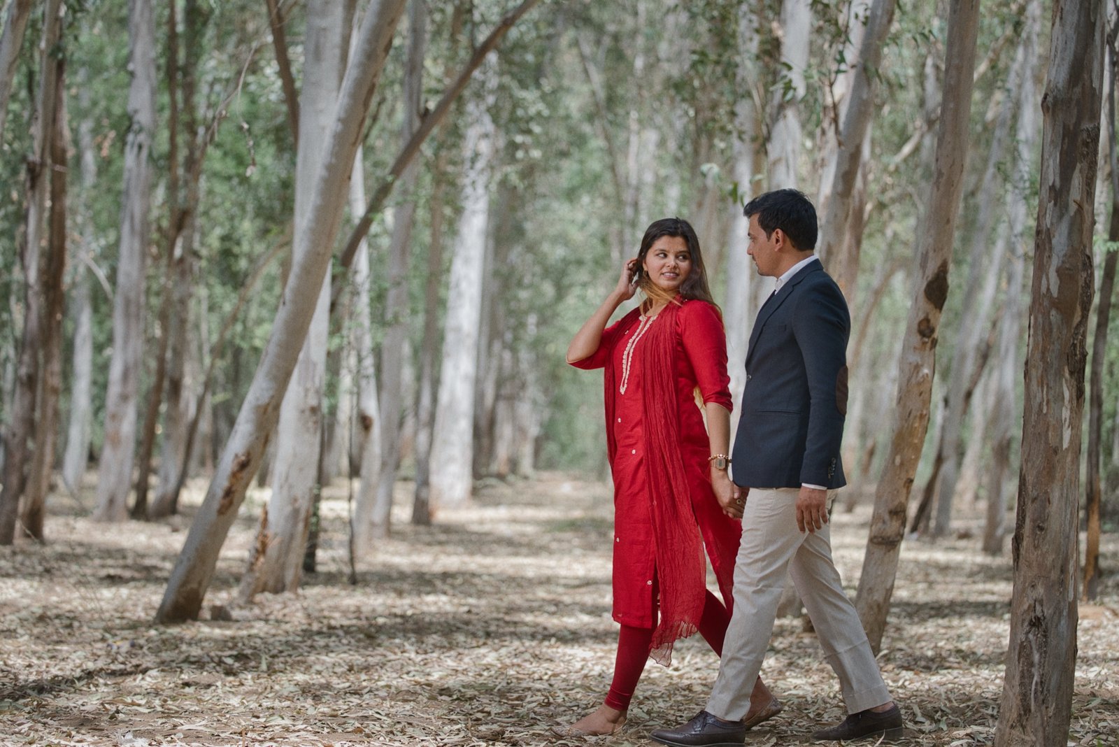 Wandering Together: Quiet on the ridge. Hand in hand through the trees.