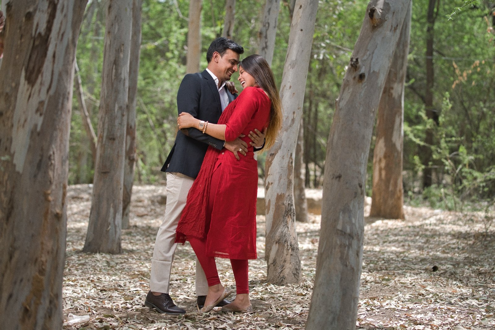 Forever Starts Here: Laughing, wrapped up in each other.